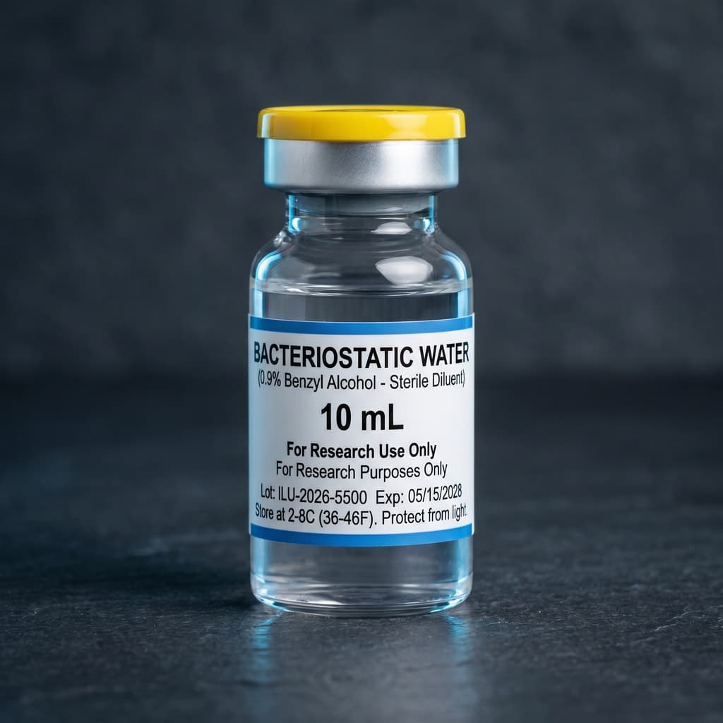 Bacteriostatic Water research peptide vial
