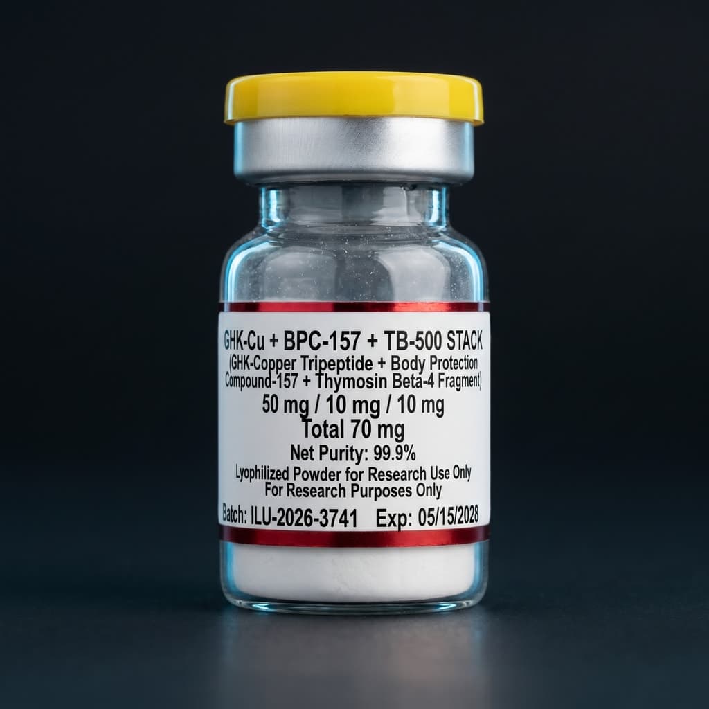 GLOW Blend research peptide vial