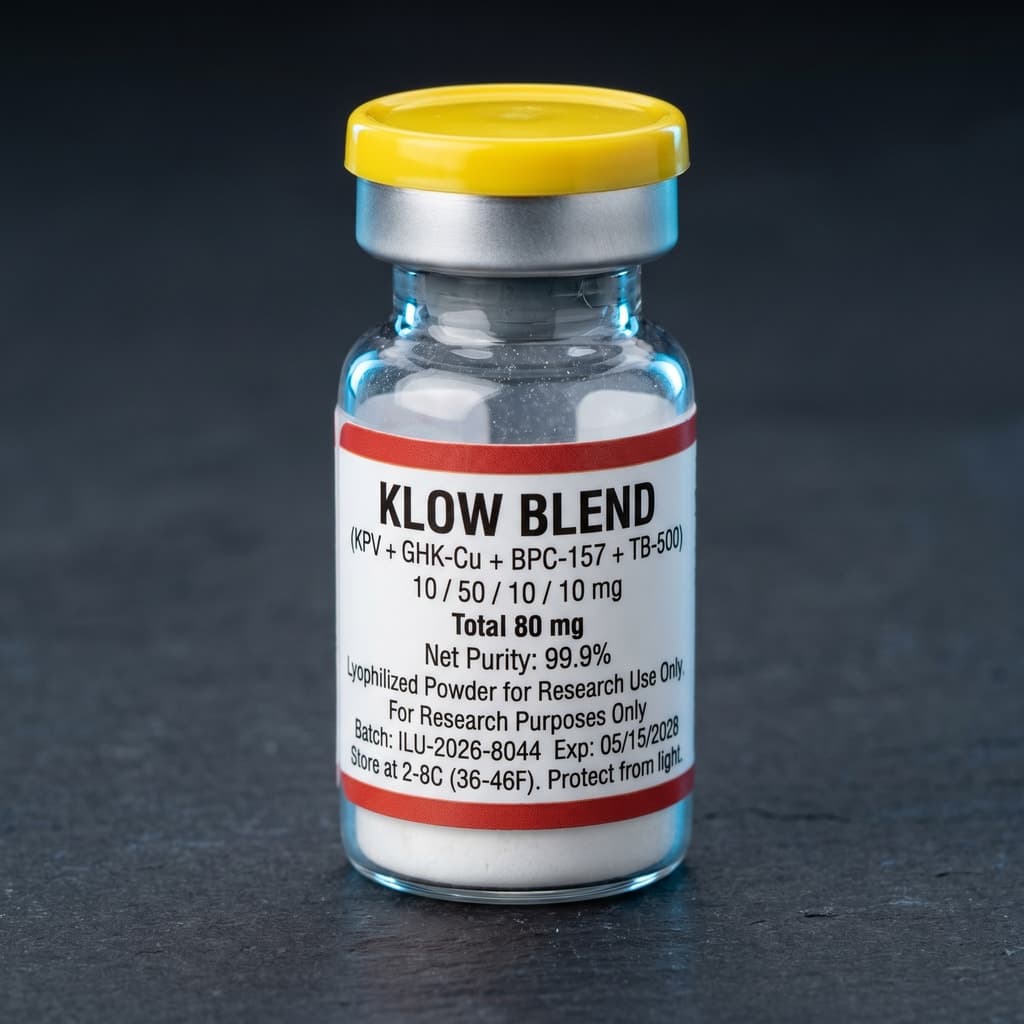 KLOW Blend research peptide vial