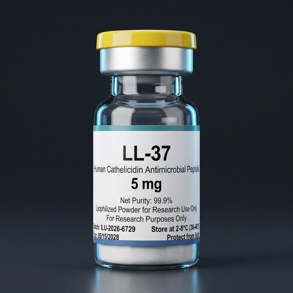 LL-37 research peptide vial