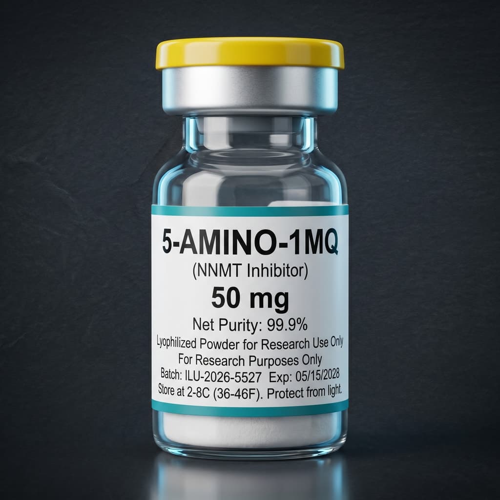 5-Amino-1MQ research peptide vial