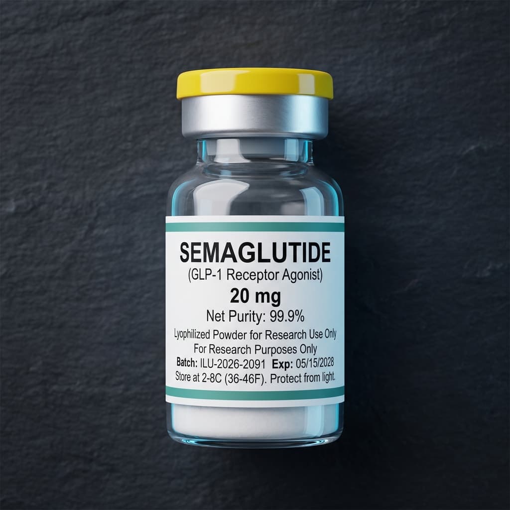Semaglutide research peptide vial