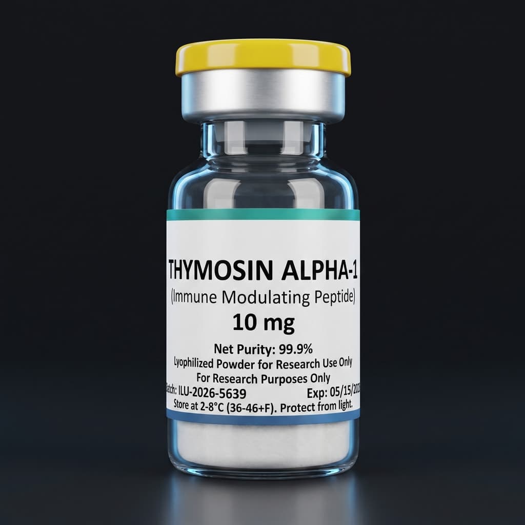 Thymosin Alpha-1 research peptide vial